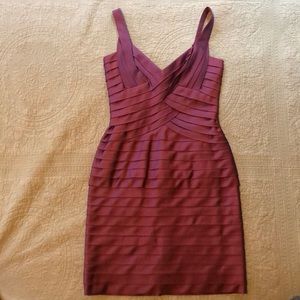 BCBG Maxazria silk purple mini dress